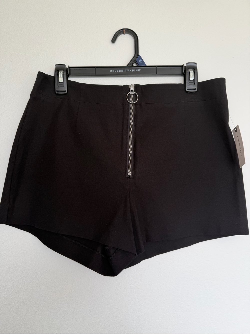 Anthropology - Maeve Black High-Rise Zipper Front Shorts